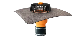 Straight roof drains with integrated bitumen sleeve | TOPWET